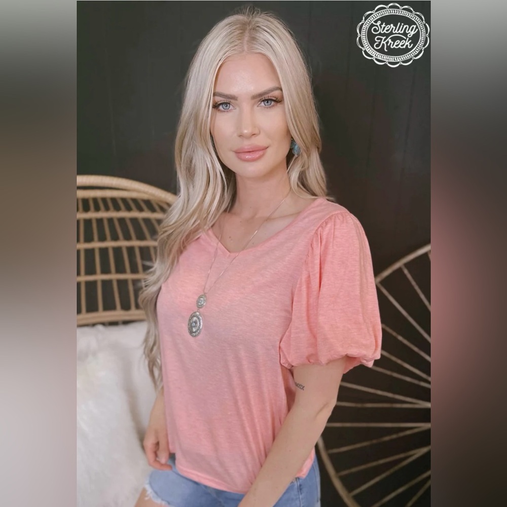 San Antonio Stroll Top - Peach